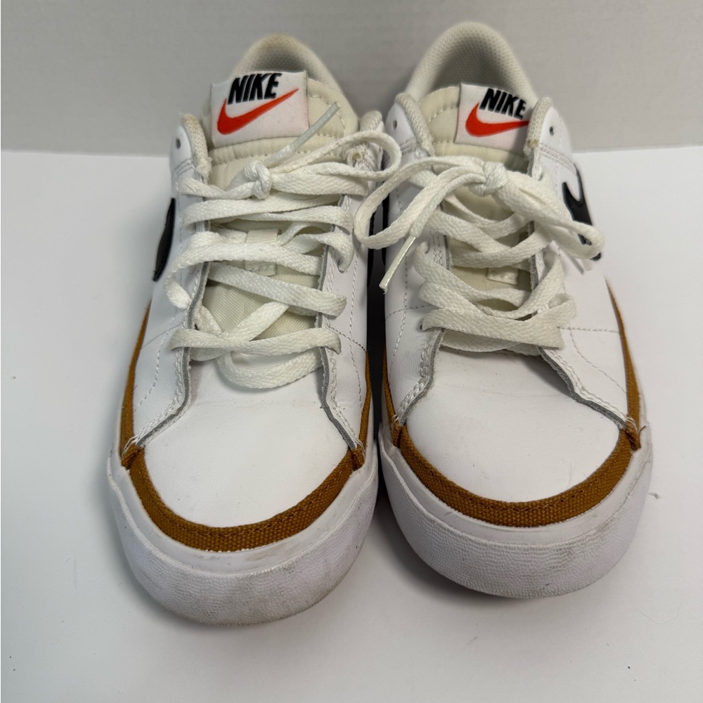 Nike Kids White and Tan Sneakers